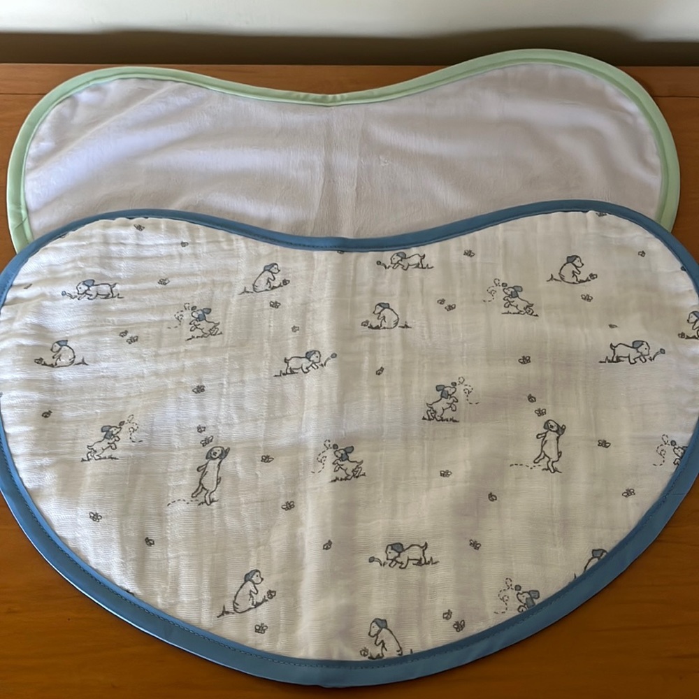 Puppies small baby burp cloth